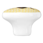 ヴィンテージの蜂蜜の蜂および蜂蜜の櫛の黄色のノブ セラミックノブ (側面)