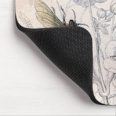 ヴィンテージの蜂蜜の蜂の芸術のプリント マウスパッド (コーナー)