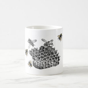 ヴィンテージの蜂 コーヒーマグカップ