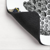 ヴィンテージの蜂 マウスパッド (コーナー)