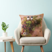 ヴィンテージの蜂、鳥および果実 クッション (椅子)