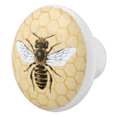 ヴィンテージの蜜蜂および蜜蜂の巣 セラミックノブ (右)