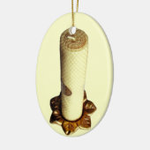 ヴィンテージの蜜蝋の蝋燭のクリスマスのオーナメント セラミックオーナメント (左)