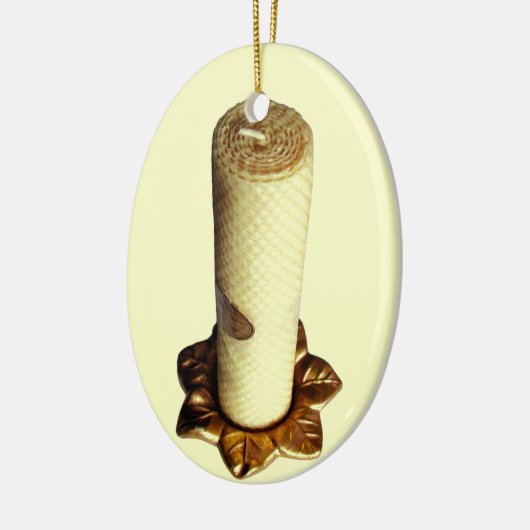 ヴィンテージの蜜蝋の蝋燭のクリスマスのオーナメント セラミックオーナメント (左)