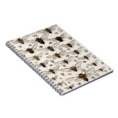 ヴィンテージの蝉のイラストレーション ノートブック (右側)