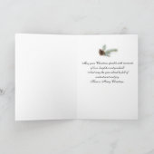 ヴィンテージの蝋燭が付いているクリスマスカード、 シーズンカード (内部)