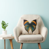 ヴィンテージの蝶イラストレーション-蝶 クッション (椅子)