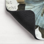 ヴィンテージの蝶前向きで感動的な引用文 マウスパッド (コーナー)