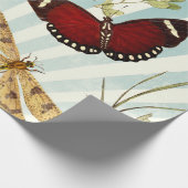 ヴィンテージの蝶包装紙 ラッピングペーパー (角)
