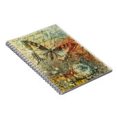 ヴィンテージの蝶感謝ジャーナル ノートブック (右側)