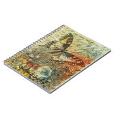 ヴィンテージの蝶感謝ジャーナル ノートブック (左側)