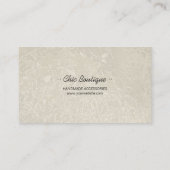 ヴィンテージの蝶旧式なジュエリーの名刺 名刺 (裏面)