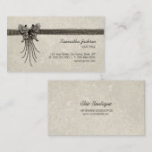 ヴィンテージの蝶旧式なジュエリーの名刺 名刺 (正面/裏面)