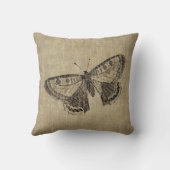 ヴィンテージの蝶 クッション (裏面)
