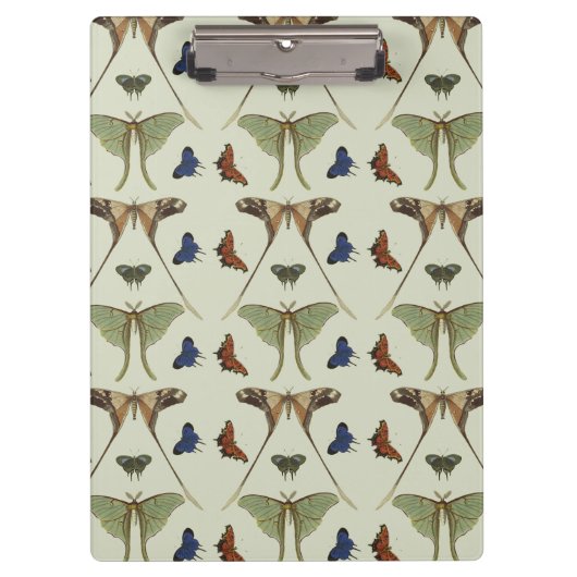 ヴィンテージの蝶 クリップボード (正面)