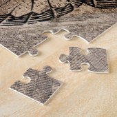 ヴィンテージの蝶 ジグソーパズル (側面)