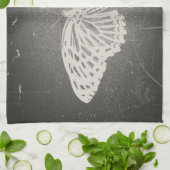 ヴィンテージの蝶-台所タオル キッチンタオル (折り畳み)