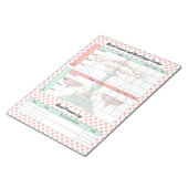 ヴィンテージの血糖値と血圧 ノートパッド (アングル)