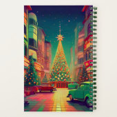 「ヴィンテージの街灯」クリスマスジャーナル ノートブック (裏面)