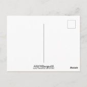 ヴィンテージの衣装を着た漫画の口ひげ猫との友情 ポストカード (裏面)