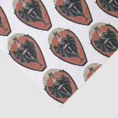 ヴィンテージの衣裳の女性パーティーはティッシュをタイルを張りました 薄葉紙 (詳細)