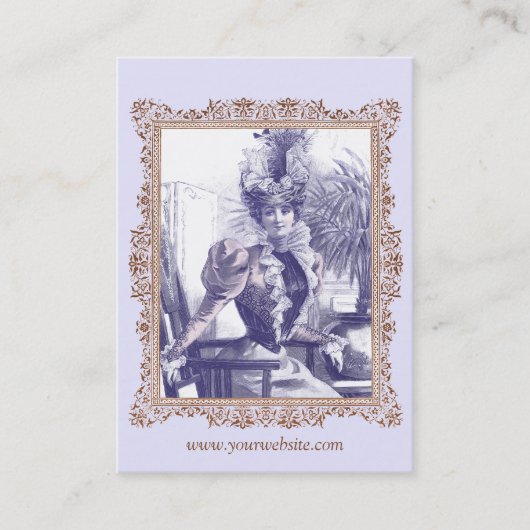 ヴィンテージの衣類のブティック、コスチュームデザイナー 名刺 (正面)