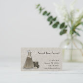 ヴィンテージの衣類のレースの名刺 名刺 (スタンド正面)