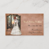 ヴィンテージの衣類の中古品店のブティックビジネス 名刺 (正面)