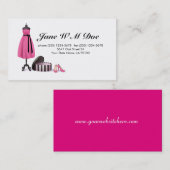 ヴィンテージの衣類の店の名刺 名刺 (正面/裏面)