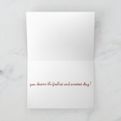 ヴィンテージの表現の誕生日 カード (内部)