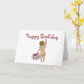 ヴィンテージの表現の誕生日 カード (黄色い花)