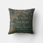 ヴィンテージの表紙の枕 クッション (裏面)