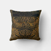 ヴィンテージの表紙の枕 クッション (裏面)