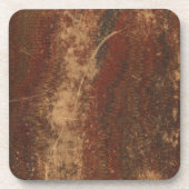 ヴィンテージの表紙、レトロのフェイクな革限界 コースター (正面)