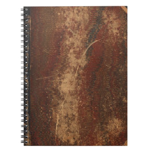 ヴィンテージの表紙、レトロのフェイクな革限界 ノートブック (正面)