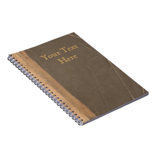 ヴィンテージの表紙、レトロのフェイクな革限界 ノートブック (右側)
