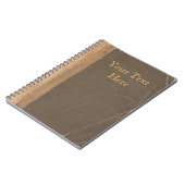 ヴィンテージの表紙、レトロのフェイクな革限界 ノートブック (左側)