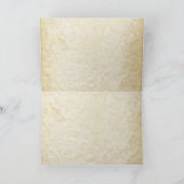 ヴィンテージの装飾が施された感謝のカード サンキューカード (内部)