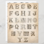 ヴィンテージの装飾の古い文字の襟を切る (正面/裏面)