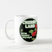 ヴィンテージの装飾品、ウィスコンシン州ドア郡チェリーランド コーヒーマグカップ (左)