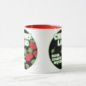 ヴィンテージの装飾品、ウィスコンシン州ドア郡チェリーランド マグカップ (中央)