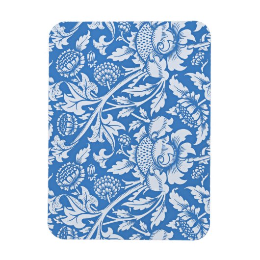 ヴィンテージの装飾用の青い模様人気がある、 マグネット (縦)