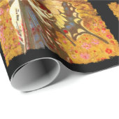 ヴィンテージの装飾的な芸者の包装紙 ラッピングペーパー (ロールコーナー)