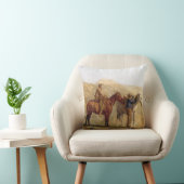 ヴィンテージの西部のカウボーイおよび馬 クッション (椅子)