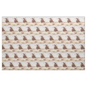 ヴィンテージの西部のロデオのカウボーイの強く反対する馬の生地 ファブリック (ヤード)