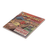 ヴィンテージの西部の女性のカーボーイRoamce タイル (側面)