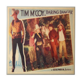 ヴィンテージの西部劇映画ポスター斬新な危険 タイル