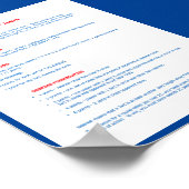 ヴィンテージの規則を制定するポスター ポスター (角)