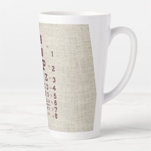 ヴィンテージの視線グラフ(Burlap) カフェラテマグ (右)