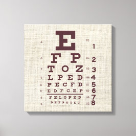 ヴィンテージの視線グラフ(Burlap) キャンバスプリント